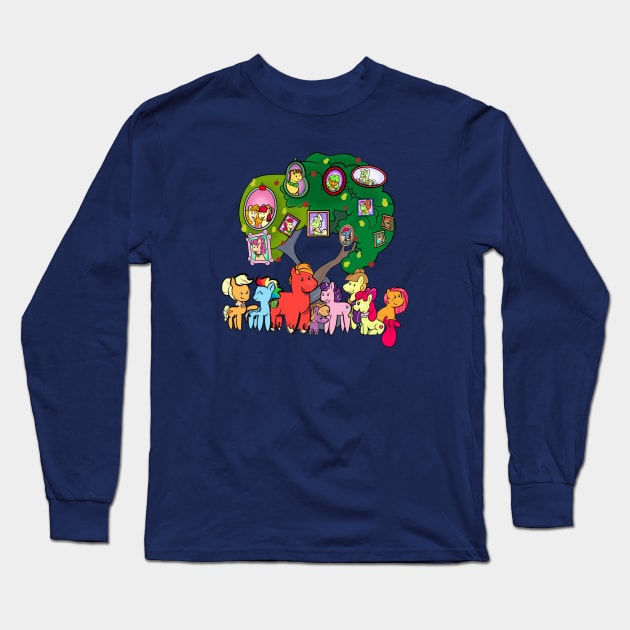 The Apple Family NBG Long Sleeve T-Shirt by AmyNewBlue